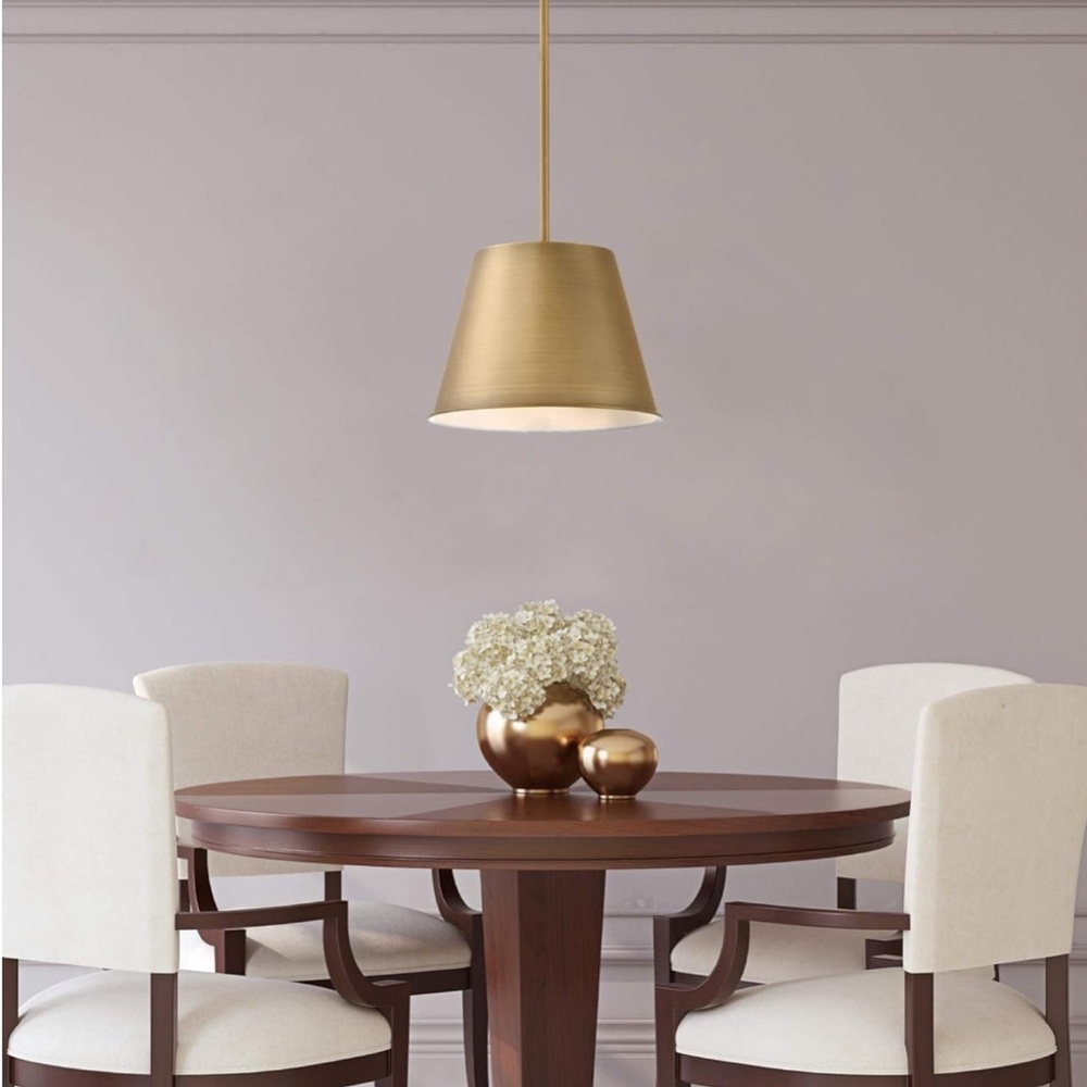 Westinghouse One Light Indoor Pendant Light Brushed Brass Finish